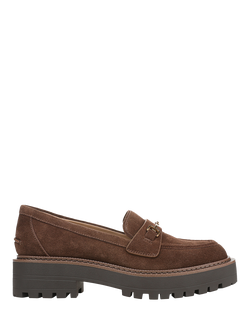 Sam Edelman Lea Suede Chunky Loafers, Mustang Brown, Mustang Brown