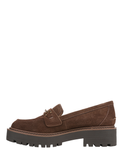 Sam Edelman Lea Suede Chunky Loafers, Mustang Brown - view 2, Mustang Brown
