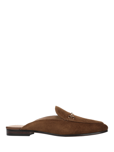 Sam Edelman Linnie Bit Suede Mules, Warm Nutmeg