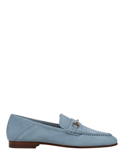 Sam Edelman Loraine 8 Suede Unlined Loafers, Azure Blue