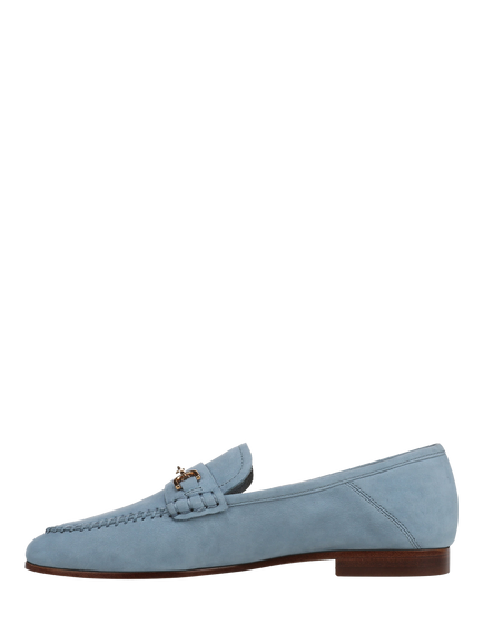 Sam Edelman Loraine 8 Suede Unlined Loafers - view 2, Azure Blue