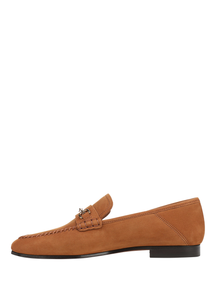 Sam Edelman Loraine 8 Suede Loafers, Honey Bourbon - view 2, Honey Bourbon