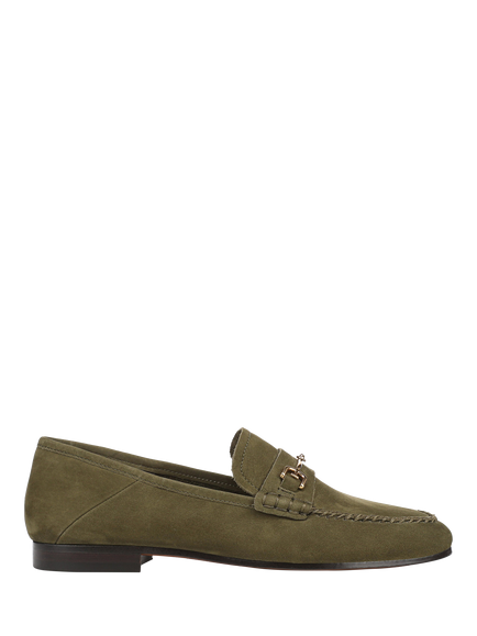 Sam Edelman Loraine 8 Suede Unlined Loafers, Olive Branch