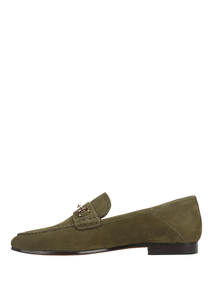 Sam Edelman Loraine 8 Suede Unlined Loafers - view 2, Olive Branch