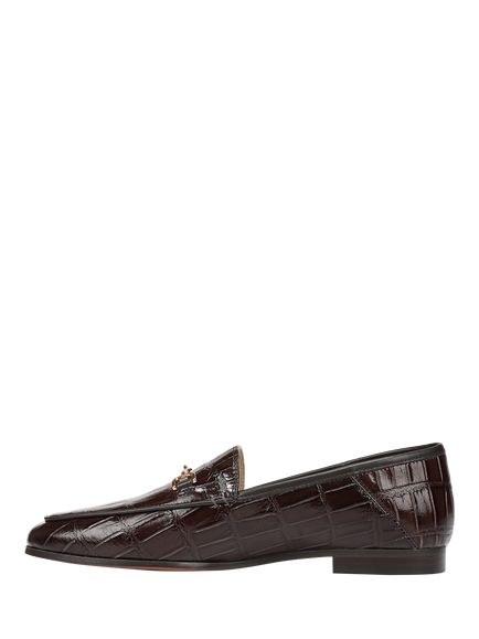 Sam Edelman Loraine Leather Loafers, Amaro Brown - view 2, Amaro Brown