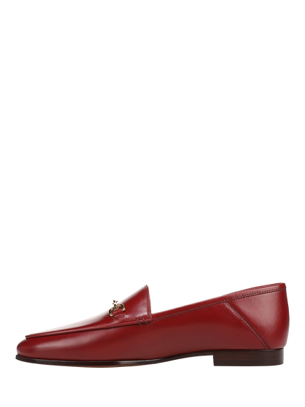 Sam Edelman Loraine Leather Loafers, Deep Scarlet - view 2, Deep Scarlet