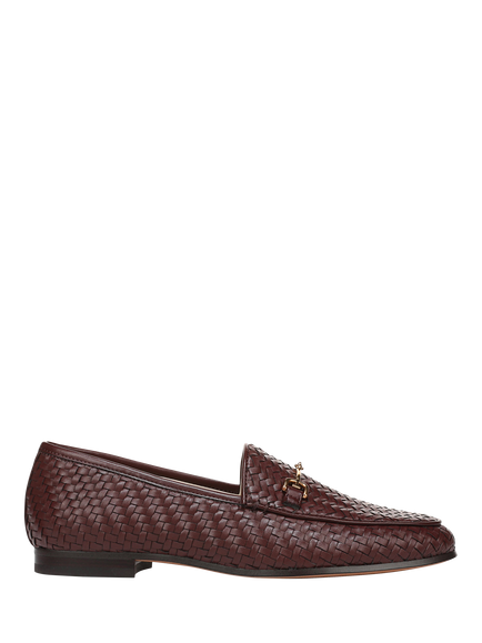 Sam Edelman Loraine Weave Bit Loafers, French Burgundy, French Burgundy
