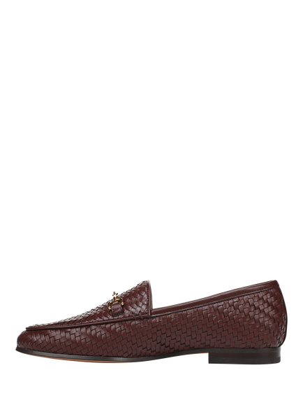 Sam Edelman Loraine Weave Bit Loafers, French Burgundy - view 2, French Burgundy