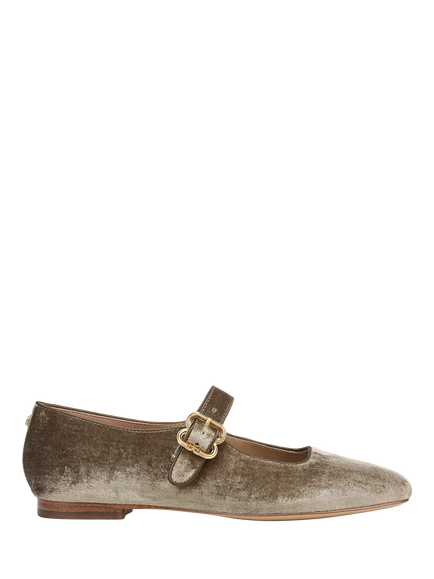 Sam Edelman Michaela Velvet Mary Janes, Dark Silver Sage, Dark Silver Sage