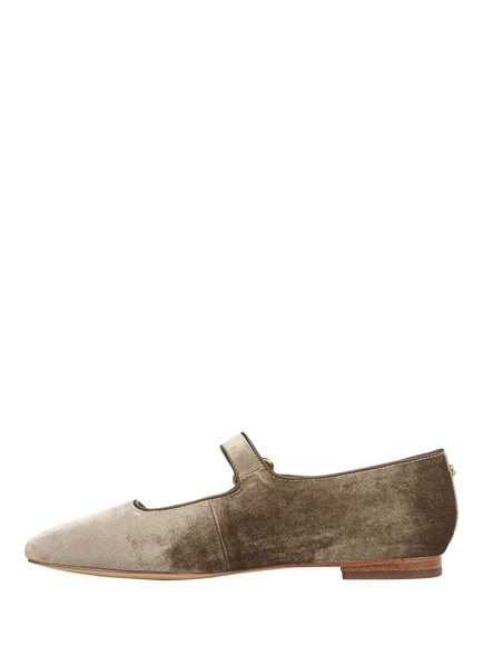 Sam Edelman Michaela Velvet Mary Janes, Dark Silver Sage - view 2, Dark Silver Sage