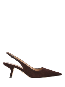 Sam Edelman Bianka Suede Slingback Pumps, Cafe Noir, Cafe Noir