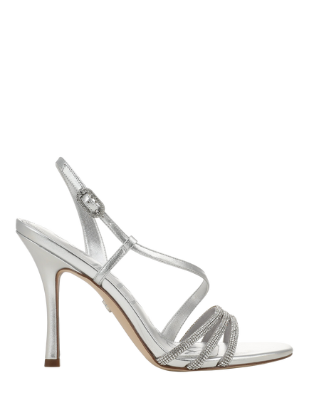 Sam Edelman Charli Glam Stiletto Sandals, Soft Silver, Soft Silver