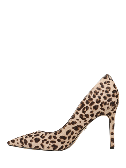 Sam Edelman Hazel Leather Pointed Toe Stiletto Shoes, Sand Multi - view 2, Sand Multi