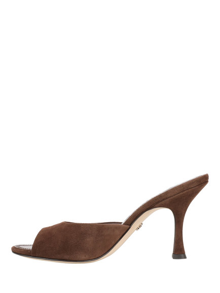 Sam Edelman Jeanie Stiletto Heel Mules, Java Brown - view 2, Java Brown