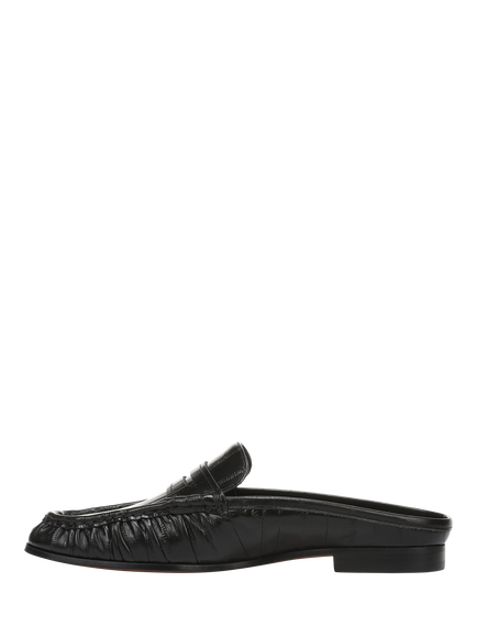 Sam Edelman Louella Leather Mules, Black - view 2, Black