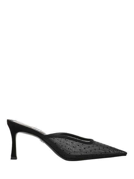 Sam Edelman Margeaux Mesh Stiletto Heel Mules, Black, Black