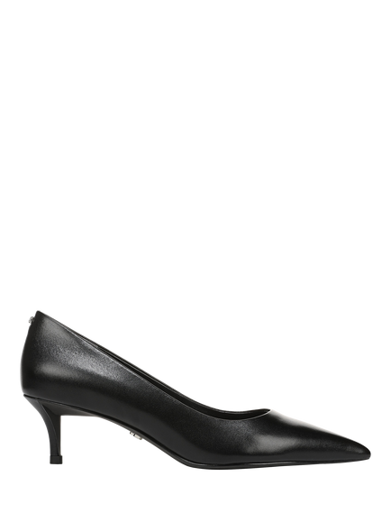 Sam Edelman Summer Leather Kitten Heel Court Shoes, Black