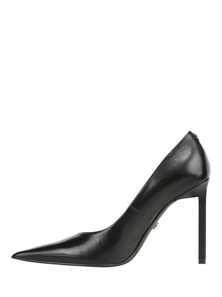 Sam Edelman Talula Leather Stiletto Heel Court Shoes, Black - view 2, Black