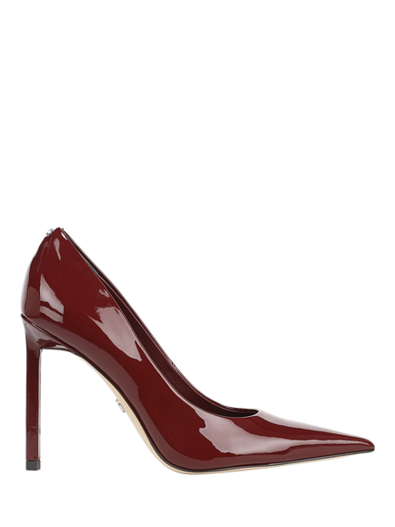 Sam Edelman Talula Patent Leather Stiletto Heel Court Shoes, French Merlot