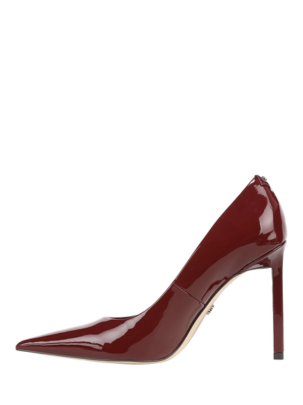 Sam Edelman Talula Patent Leather Stiletto Heel Court Shoes - view 2, French Merlot
