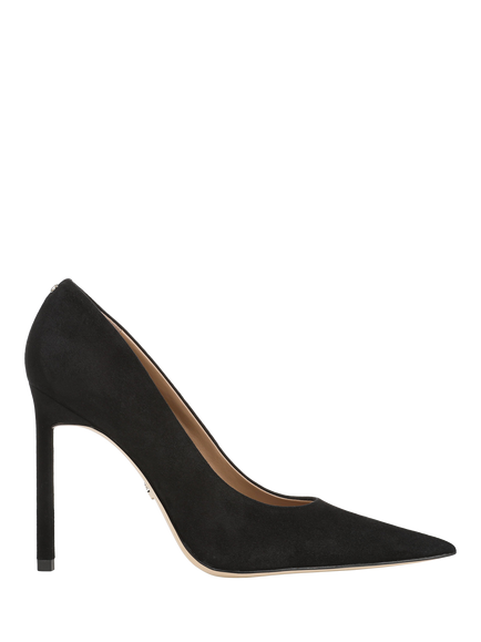 Sam Edelman Talula Suede Stiletto Heel Court Shoes, Black