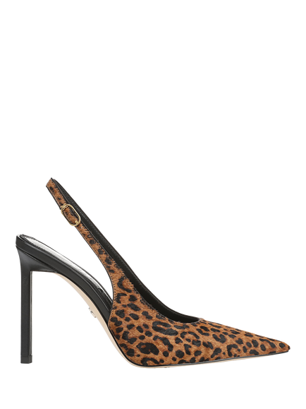 Sam Edelman Tegan Leather Stiletto Heel Slingback Court Shoes, Multi, Multi