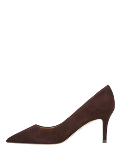 Sam Edelman Vienna Stiletto Heel Court Shoes, Cafe Noir - view 2, Cafe Noir
