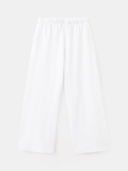 Mango Kids' Loose Fit Trousers, Off White, Off White