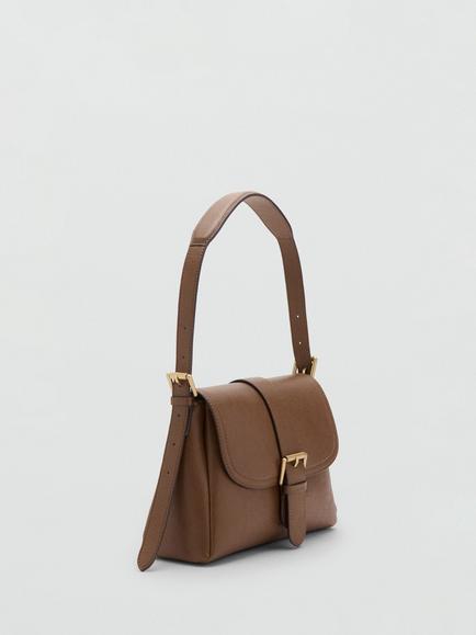 Mango Saddle Shoulder Bag, Camel - view 2, Camel
