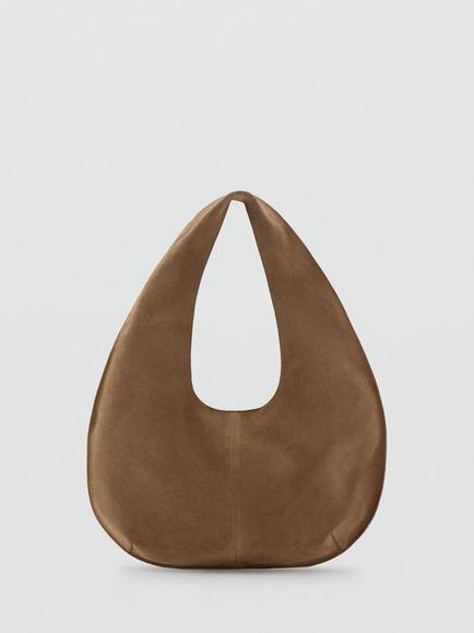 Mango Suede Hobo Bag, Camel, Camel