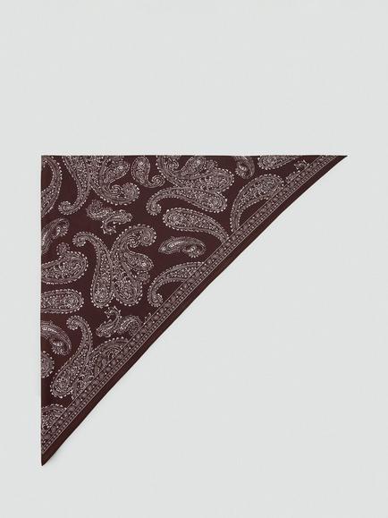 Mango Paisley Scarf, Chocolate, Chocolate