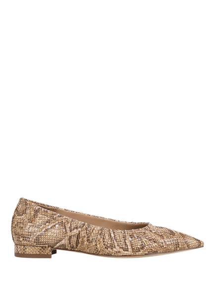 Sam Edelman Essex Leather Ruched Ballerina Pumps, Light Sand, Light Sand