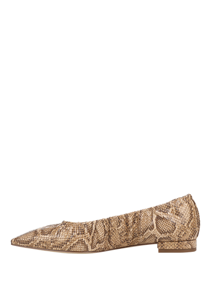 Sam Edelman Essex Leather Ruched Ballerina Pumps, Light Sand - view 2, Light Sand
