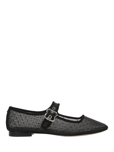 Sam Edelman Michaela Mesh 2 Mary Jane Ballerina Pumps, Black, Black