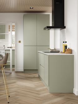 John Lewis Elements Eliot Fitted Kitchen - view 2, Sage