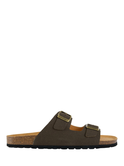 V.GAN Vegan Mango Comfort Soft Footbed Sandals, Olive