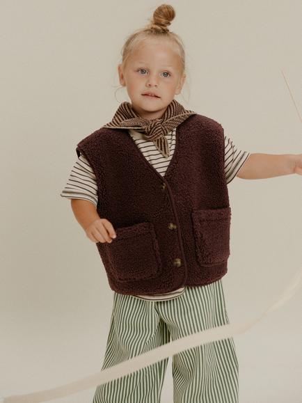 Claude & Co Kids' Amos Borg Gilet, Plum, Plum