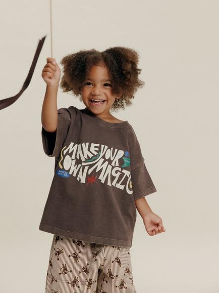 Claude & Co Kids' Lenni Magic T-Shirt, Grey, Grey