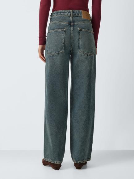 AND/OR Mid Rise Straight Leg Jeans, Blue Od Brown - view 2, Blue Od Brown