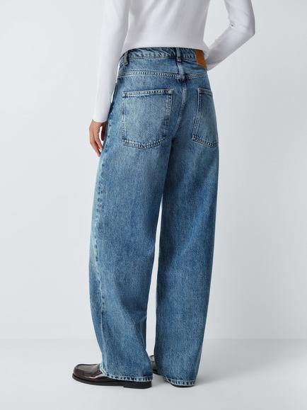AND/OR Mid Rise Straight Leg Jeans - view 2, Mid Blue