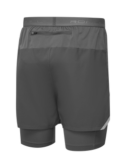 Ronhill Mens Tech 5" Twin Shorts, Oxide - view 2, Oxide