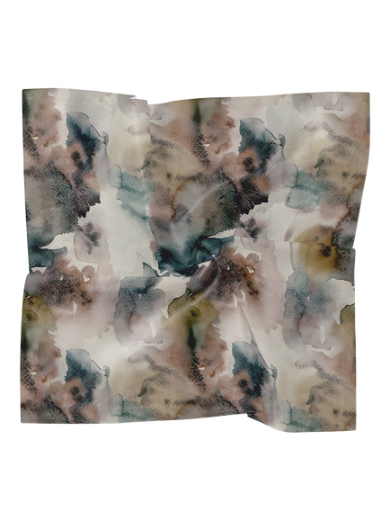 Bokitta Pure Modal Jersey Rectangular Scarf, Natural Multi