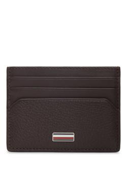 Tommy Hilfiger Leather Card Holder, Brown, Brown
