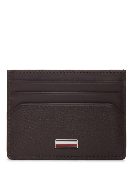 Tommy Hilfiger Leather Card Holder, Brown, Brown