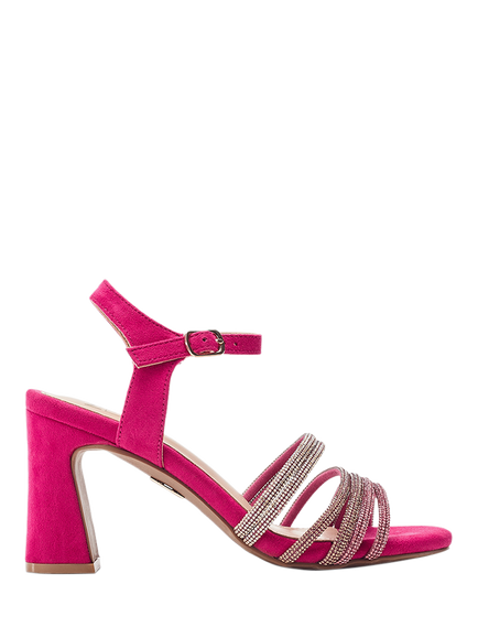 Moda in Pelle Narine Porvair Embellished Strappy Sandals, Pink