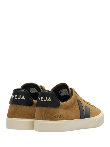 VEJA Campo Suede Trainers, Tnt Blk Prre - view 2, Tnt Blk Prre