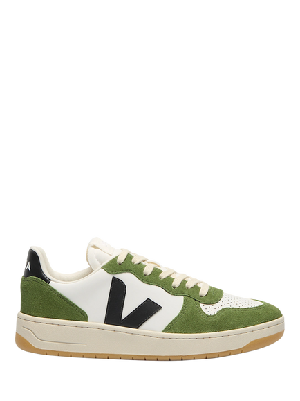 VEJA V-10 Leather Trainers, White, White