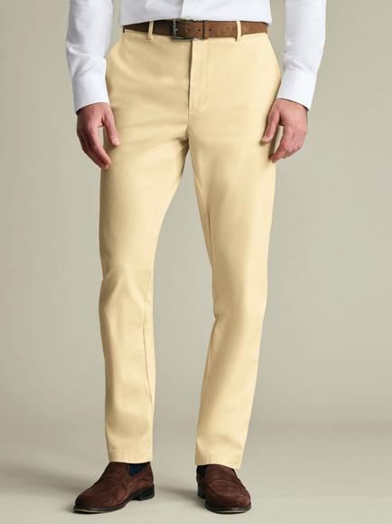 Charles Tyrwhitt Slim Fit Ultimate Non-Iron Chinos, Lemon