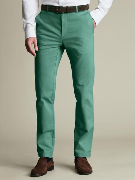 Charles Tyrwhitt Slim Fit Ultimate Non-Iron Chinos, Green