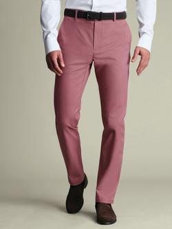 Charles Tyrwhitt Slim Fit Ultimate Non-Iron Chinos, Dusty Pink